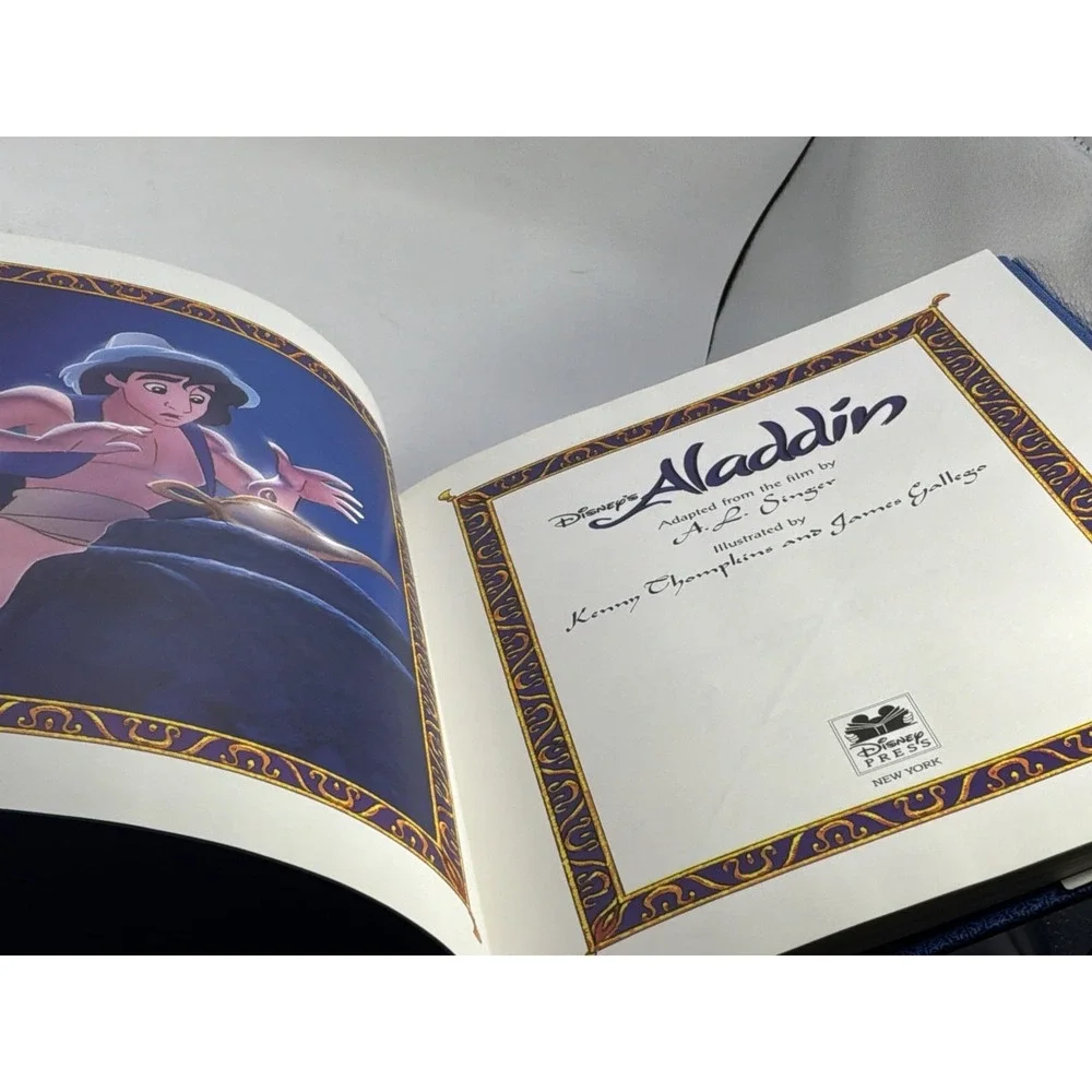 Disney's Aladdin A. L. Singer I'll Kenny Thompkins James Gallego 1998 1st Editio
